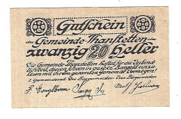 **notgeld   Austria  Thanstetten 20 Heller    1068a - Autriche