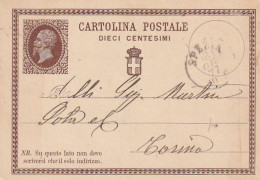 INTERO POSTALE 1877 C.10 TIMBRO SPEZIA (XT3663 - Postwaardestukken
