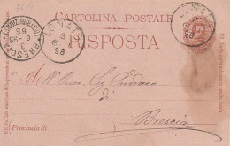 INTERO POSTALE 1898 C.10 TIMBRO LONATO BRESCIA (XT3662 - Ganzsachen
