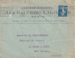 LETTERA 1916 FRANCIA 25 PERFIN  (XT3459 - Brieven En Documenten