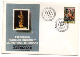 Carta Con Matasellos Commemorativo De Exposicion Mariana Zaragoza De 1979 - Lettres & Documents