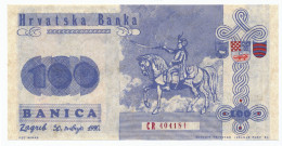 CROATIA, HRVATSKA - 100 Banica Proposal Propaganda Banknote 1991. UNC. (C025) - Croatia