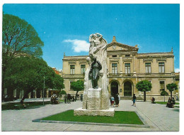 PLAZA MAYOR, AYUNTAMIENTO Y MONUMENTO AL IMAGINERO BERRUGETE.-  PALENCIA.- ( ESPAÑA ) - Palencia