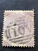 JAMAICA  SG 5  6d Dull Lilac Wmk 7 FU  CV £22 - Jamaïque (...-1961)