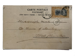 !!! CONGO, CPA DE 1907, DÉPART DE BOMA POUR FOREST-LEZ-BRUXELLES, (BELGIQUE) - Briefe U. Dokumente