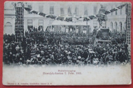 Het Paleis - Huwelyksfeesten 7 Febr. 1901 - Défilé Militaire     Ref 6406 - Den Haag ('s-Gravenhage)