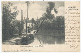 CPA CARTE POSTALE BELGIQUE BRUXELLES-ANDERLECHT ETABLISSEMENT DU PETIT MOULIN 1909 - Anderlecht