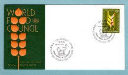 FDC Nations Unis 1976 - Conseil Mondial De L'alimentation - YT 62 - Genève - FDC