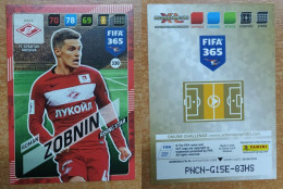 AC - 330 ROMAN ZOBNIN  FC SPARTAK MOSKVA  RISING STAR  PANINI FIFA 365 2018 ADRENALYN TRADING CARD - Trading-Karten