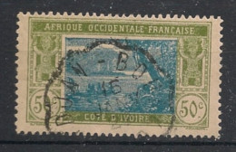 COTE D'IVOIRE - 1922-28 - N°YT. 69 - Lagune Ebrié 50c Vert-olive Et Bleu - Oblitéré / Used - Oblitérés