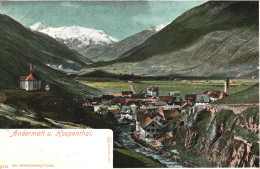 ANDERMATT, URI, ARCHITECTURE, CHURCH, MOUNTAIN, SWITZERLAND, POSTCARD - Andermatt