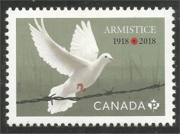 Canada Armistice 1918 Peace Paix Dove Colombe Paloma Taube Duif MNH ** Neuf SC (C31-31a) - Neufs