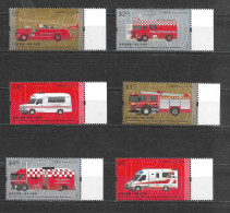 Hong Kong, 2018 Fire Service Anniversary, Complete Set Marginals MNH (H557) - Ungebraucht