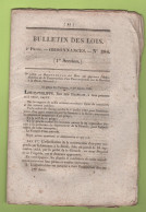 1834 BULLETIN DES LOIS - PONT SUSPENDU LA REOLE - BREVETS D'INVENTION - MULHAUSEN - COMPAGNIES DE DISCIPLINE - BREST - Gesetze & Erlasse