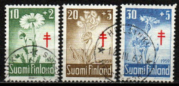 Finnland Suomi 1959 - Mi.Nr. 509 - 511 - Gestempelt Used - Blumen Flowers - Usados