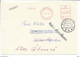 Domestic Meter Cover / Retour, Return To Sender - 9 January 1978 Åbenrå, Tønder - Covers & Documents