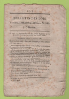 1834 BULLETIN DES LOIS - ENQUETES TRAVAUX PUBLICS - BULLES D'INSTITUTION CANONIQUE EVEQUES LE MANS ET CLERMONT - LODEVE - Gesetze & Erlasse