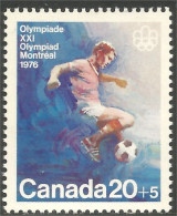 Canada 15c+5c Football Soccer Olympiques Montreal 1976 Games MNH ** Neuf SC (CB-12b) - Neufs