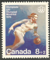Canada 8c+2c Basketball Jeux Olympiques Montreal 1976 Olympic Games MNH ** Neuf SC (CB-10b) - Unused Stamps