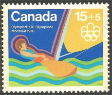 Canada 15c+5c Voile Sailing Jeux Olympiques Montreal 1976 Olympic Games MNH ** Neuf SC (CB-06c) - Zomer 1976: Montreal