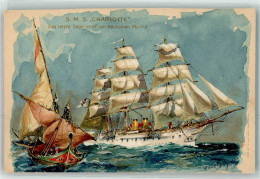 13947707 - Segelschiff Der Deutschen Marine S.M.S Charlotte Cacao Und Chokoladenfabrik Hauswaldt - Bohrdt, Hans
