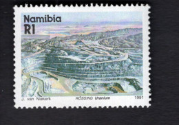 20254005683 1991 SCOTT 686 (XX) POSTFRIS MINT NEVER HINGED - MINERALS & MINES - ROSSING MINE - Namibie (1990- ...)