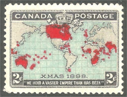 951 Canada 1898 #86b Imperial Penny Postage Deep Blue Christmas Noel MH * Neuf CV $75.00 VF (409) - Unused Stamps