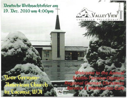 German American Church In Tacoma (Valley View)  Postcard - Tacoma
