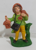 66104 Pastorello Presepe - Statuina In Plastica - Viandante Con Lanterna - Crèches De Noël