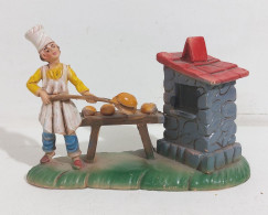 I117181 Pastorello Presepe - Statuina In Plastica - Fornaio Con Forno - Kerstkribben