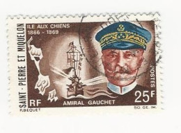 SPM-1968 -Célébrités. Amiral Gauchet - N° 383 Oblitéré - Usati