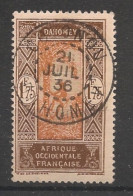 DAHOMEY - 1927-39 - N°YT. 96 - Cocotier 1f75 Brun Et Rouge - Oblitéré / Used - Gebruikt