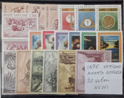 1976 Vaticano, Annata Completa- 20 Valori NUOVI MNH ** - Unused Stamps