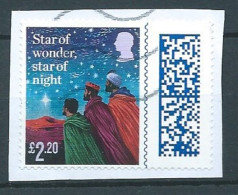 GROSSBRITANNIEN GRANDE BRETAGNE GB  2023 CHRISTMAS: LYRIC FROM WE THREE KINGS £2.20 USED ON PAPER  SG 5104 MI 5341 YT 57 - Gebraucht