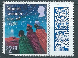 GROSSBRITANNIEN GRANDE BRETAGNE GB  2023 CHRISTMAS: LYRIC FROM WE THREE KINGS £2.20 USED CUTTED SG 5104 MI 5341 YT 5732 - Gebruikt