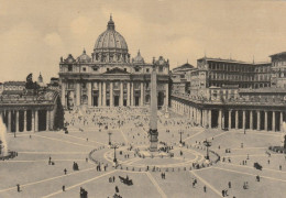 AD300 Roma - Basilica E Piazza Di San Pietro - Obelisco / Viaggiata 1952 - San Pietro