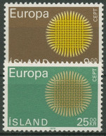 Island 1970 Europa CEPT Flechtwerk 442/43 Postfrisch - Unused Stamps
