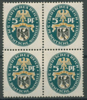 Deutsches Reich 1925 Nothilfe: Landeswappen Preußen 375 4er-Block Postfrisch - Unused Stamps