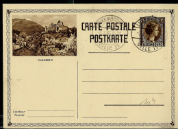 Carte Illustrée N° 104. Vue VIANDEN  - Obl. LUXEMBOURG  03/03/1933 - Stamped Stationery