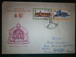 ALLEMAGNE (DDR). Enveloppe FDC Avec Cachet Commémoratif De “Leipziger Fruhjahrsmesse”. Timbre Et Cachet Spécial. - 1981-1990