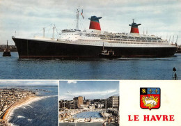 76  LE HAVRE  Le Paquebot FRANCE   (Scan R/V) N°   48   \MT9102 - Square Saint-Roch