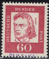 GERMANY(1962) Schiller. MUSTER (specimen) Overprint. Scott No 834. - Otros & Sin Clasificación