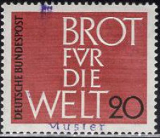 GERMANY(1962) Bread For The World. MUSTER (specimen) Overprint. Advent Collection. Scott No 854. - Autres & Non Classés