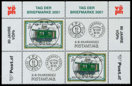 ÖSTERREICH 2001 Nr 2345 VBa Zentrisch Gestempelt VIERERBLOCK X239942 - Oblitérés