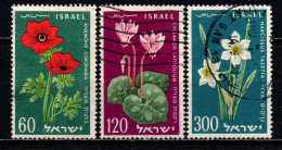 ISRAELE - 1959 - Flowers In Natural Colors - USATI - Used Stamps (without Tabs)