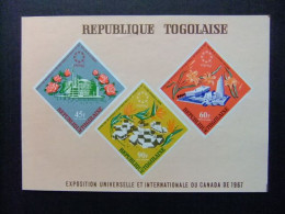 55 TOGO REPUBLIQUE TOGOLAISE 1967 / EXPO MONTREAL / YVERT BLOC 26 ** MNH - 1967 – Montréal (Canada)