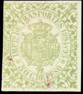 ESPAGNE / ESPANA - COLONIAS (Cuba) 1894/95 "IMPto De TRASPORTES" Fulcher 1373 50c Verde Amarillo - Usado - Kuba (1874-1898)