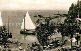 73138715 Steinhude Hafen Steinhuder Meer Segelboot Restaurant Terrasse Steinhude - Steinhude