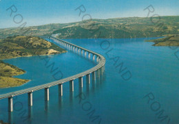 CARTOLINA  C12 LAGO DI GUARDIALFIERA,CAMPOBASSO,MOLISE-VIADOTTO SULL'INVASO DI PONTE LISCIONE-BELLA ITALIA,VIAGGIATA - Campobasso