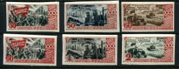 Russia 1947 Mi 1162-67 B MNH ** - Neufs